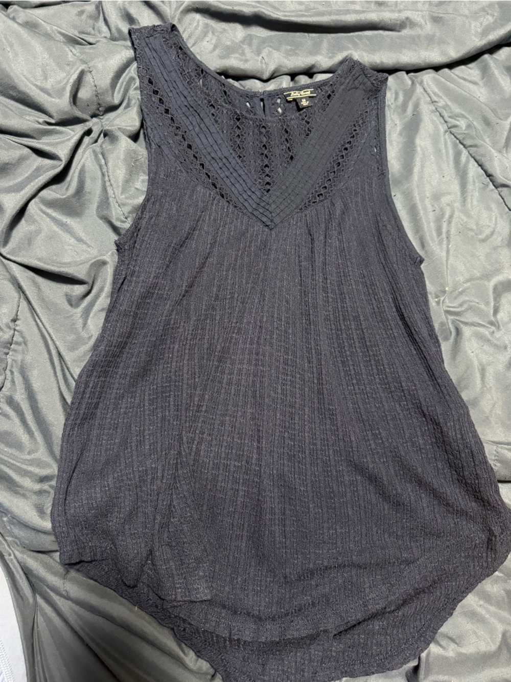 Lucky Brand Black Lace Tank Top